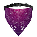 Geometric Zodiac Calendar Print Over The Collar Dog Bandana