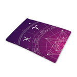Geometric Zodiac Calendar Print Pet Cooling Mat Cover