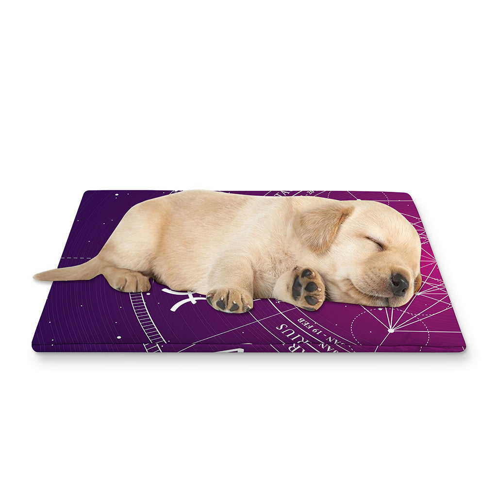 Geometric Zodiac Calendar Print Pet Cooling Mat Cover