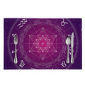 Geometric Zodiac Calendar Print Placemat