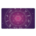 Geometric Zodiac Calendar Print Polyester Doormat