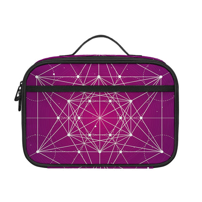 Geometric Zodiac Calendar Print Portable Lunch Bag
