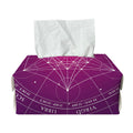 Geometric Zodiac Calendar Print Rectangle Tissue Box Cover