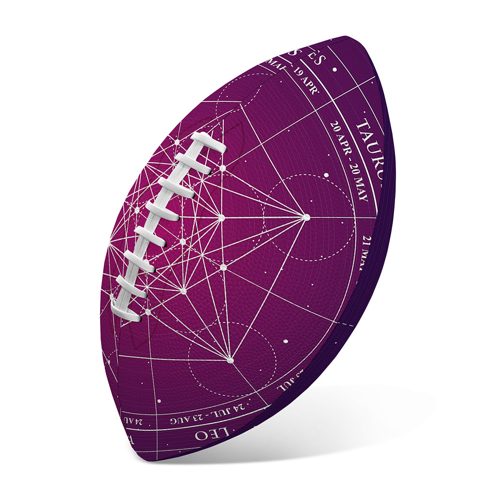 Geometric Zodiac Calendar Print Rugby Ball