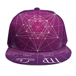 Geometric Zodiac Calendar Print Snapback Cap