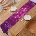 Geometric Zodiac Calendar Print Table Runner