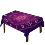 Geometric Zodiac Calendar Print Tablecloth