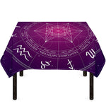 Geometric Zodiac Calendar Print Tablecloth