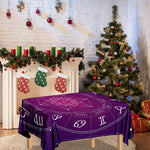 Geometric Zodiac Calendar Print Tablecloth