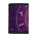 Geometric Zodiac Calendar Print Trifold Wallet