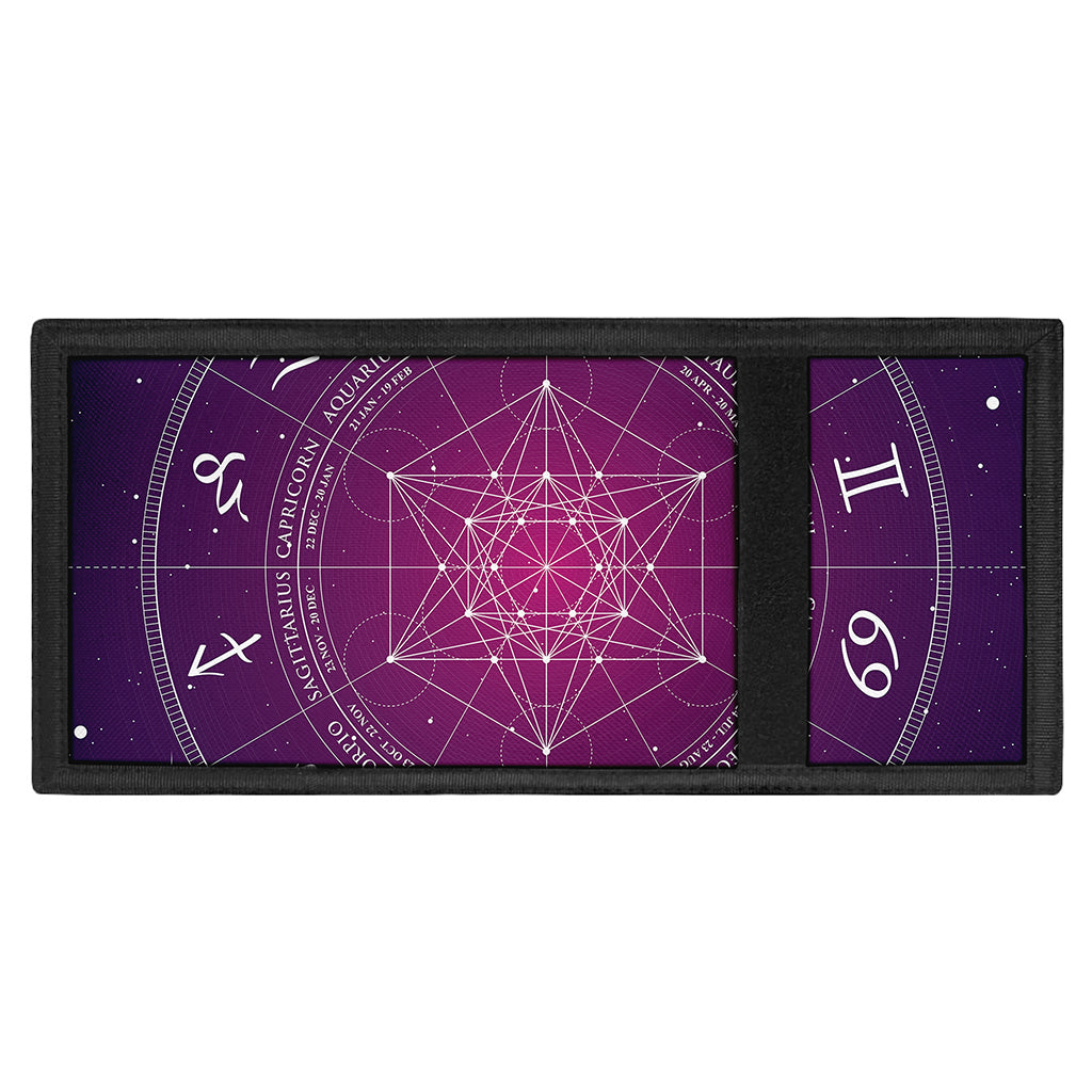 Geometric Zodiac Calendar Print Trifold Wallet