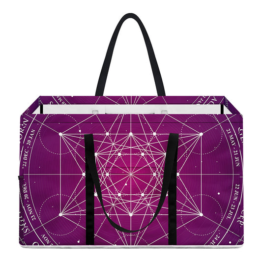 Geometric Zodiac Calendar Print Utility Tote Bag