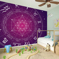 Geometric Zodiac Calendar Print Wall Sticker