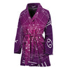 Geometric Zodiac Calendar Print Women's Bathrobe