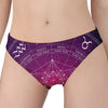 Geometric Zodiac Calendar Print Women's Panties