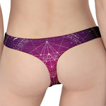 Geometric Zodiac Calendar Print Women's Thong