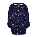 Geometric Zodiac Signs Print Baby Seat Cover