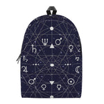 Geometric Zodiac Signs Print Backpack