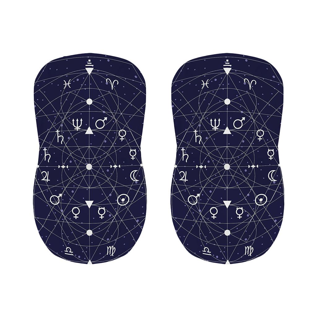 Geometric Zodiac Signs Print Bar Stool Covers