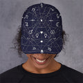 Geometric Zodiac Signs Print Baseball Cap