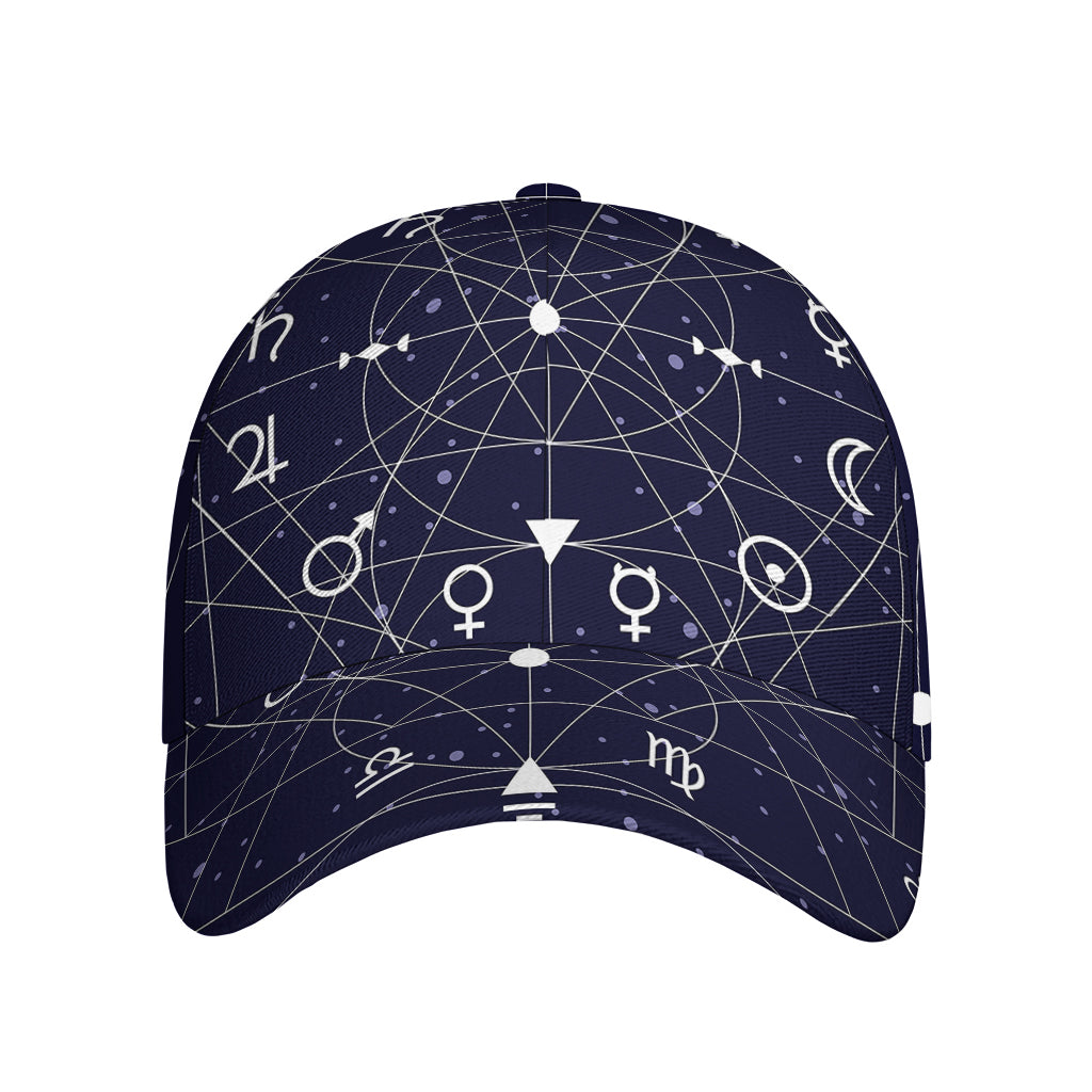Geometric Zodiac Signs Print Baseball Cap