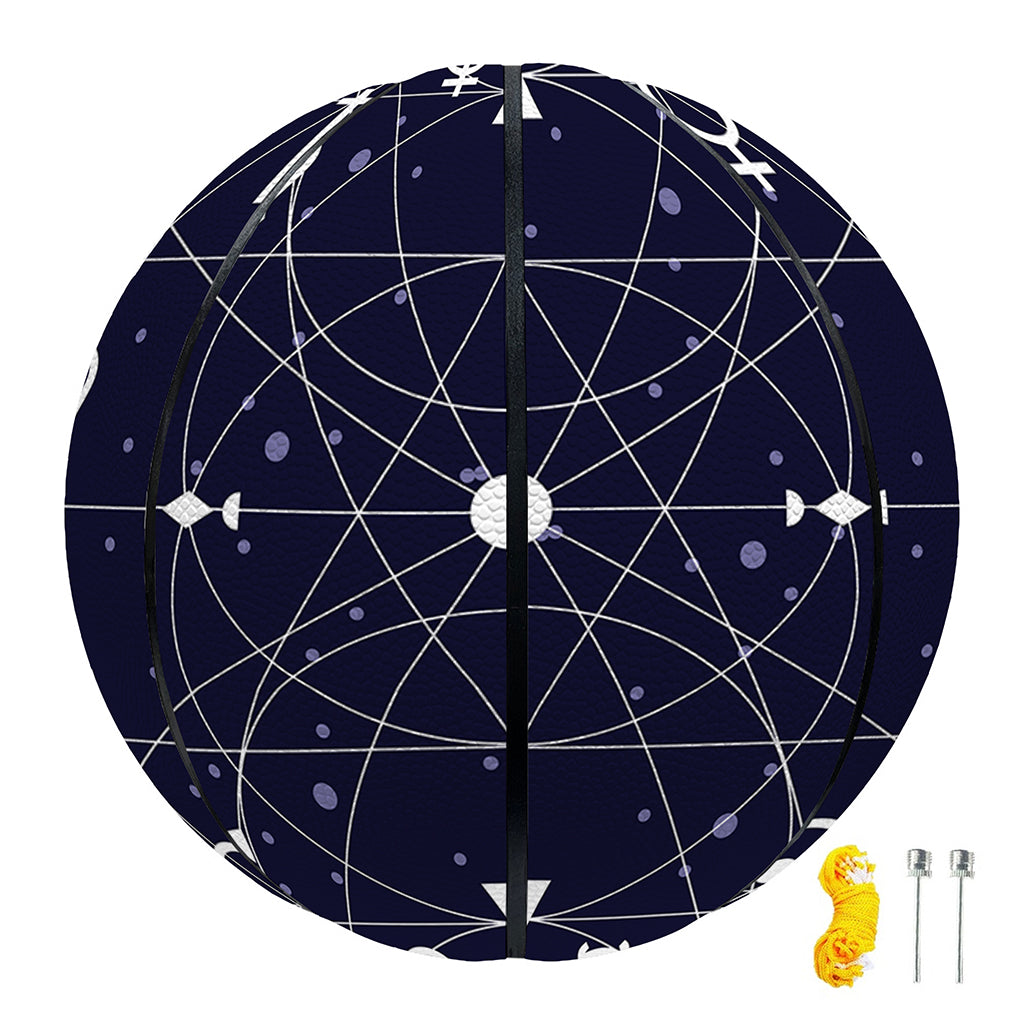 Geometric Zodiac Signs Print Basketball