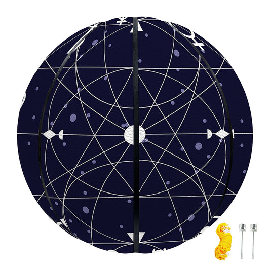 Geometric Zodiac Signs Print Basketball