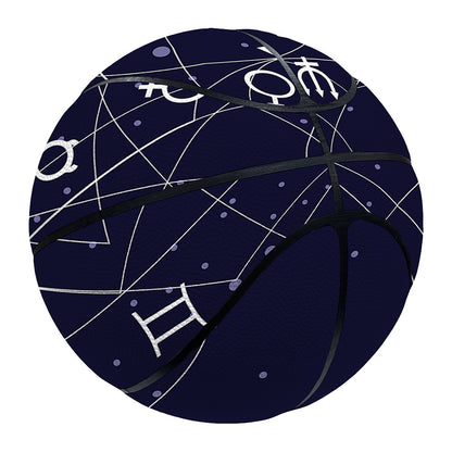 Geometric Zodiac Signs Print Basketball