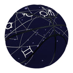 Geometric Zodiac Signs Print Basketball