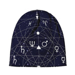 Geometric Zodiac Signs Print Beanie