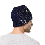 Geometric Zodiac Signs Print Beanie