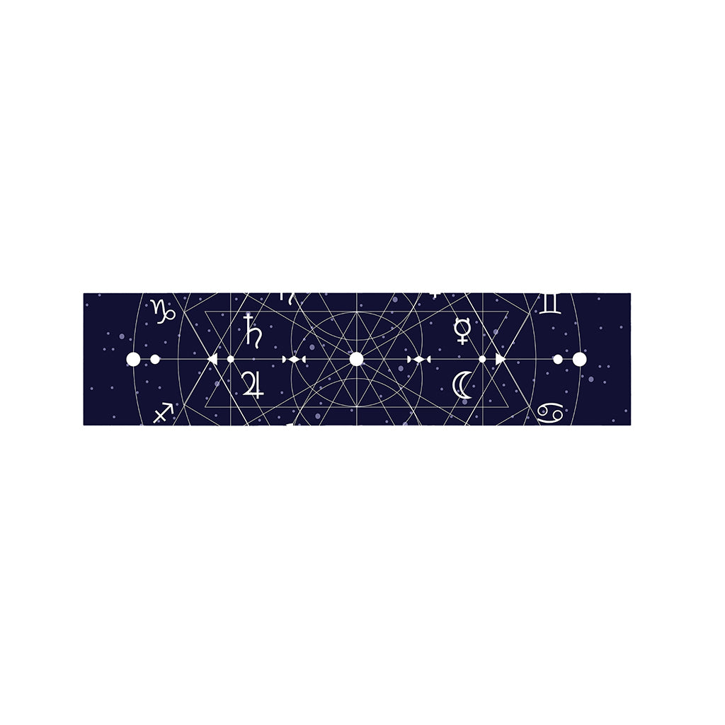 Geometric Zodiac Signs Print Bed Runner