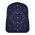 Geometric Zodiac Signs Print Casual Backpack