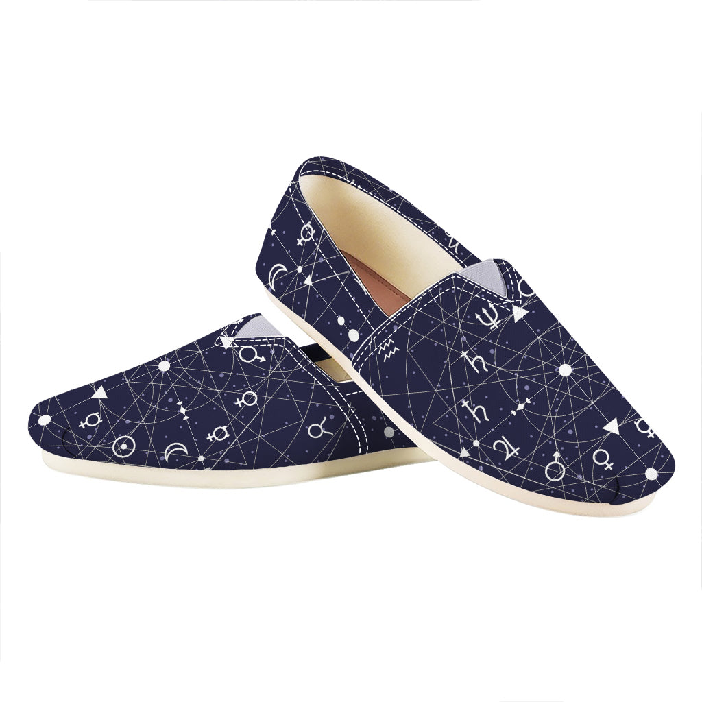 Geometric Zodiac Signs Print Casual Shoes