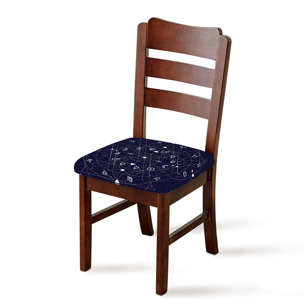 Geometric Zodiac Signs Print Chair Cushion Cover
