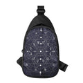 Geometric Zodiac Signs Print Sling Bag