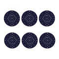 Geometric Zodiac Signs Print Coaster Set