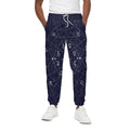 Geometric Zodiac Signs Print Cotton Sweatpants