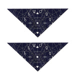 Geometric Zodiac Signs Print Dog Bandana