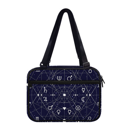 Geometric Zodiac Signs Print Double Strap Bible Bag