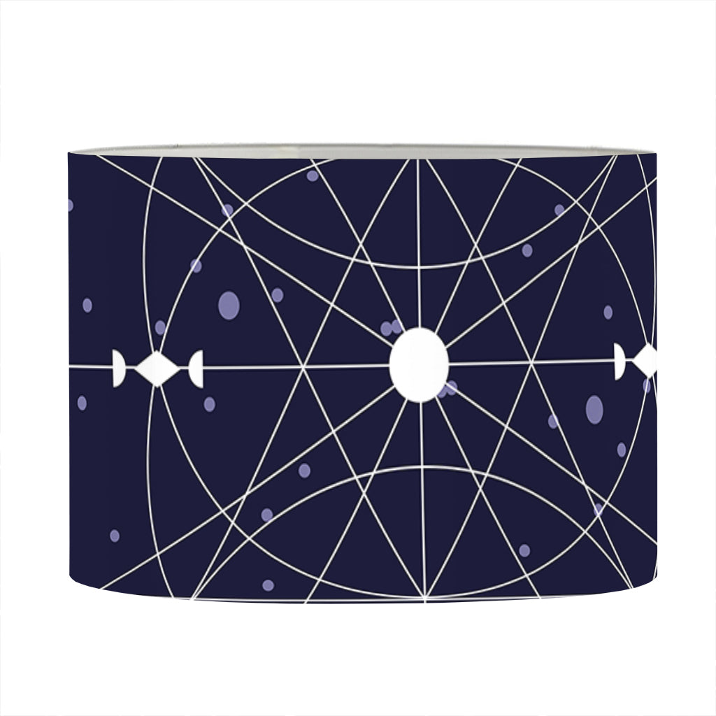 Geometric Zodiac Signs Print Drum Lamp Shade