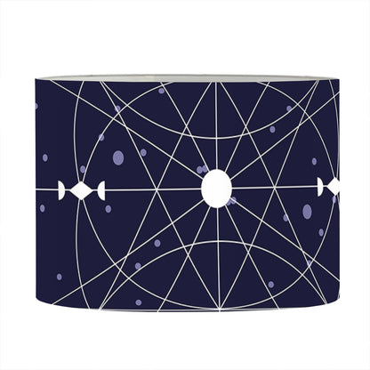Geometric Zodiac Signs Print Drum Lamp Shade