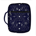 Geometric Zodiac Signs Print Front Pocket Bible Bag
