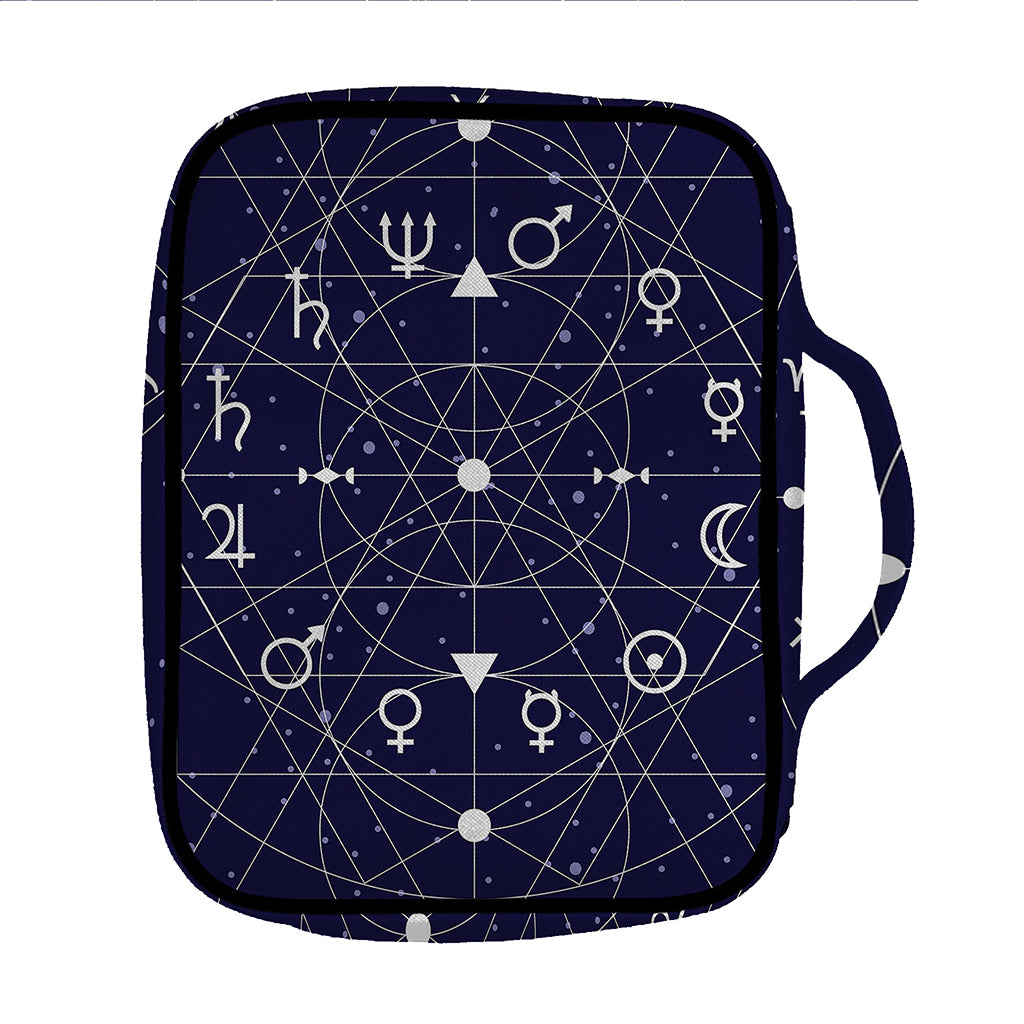 Geometric Zodiac Signs Print Front Pocket Bible Bag