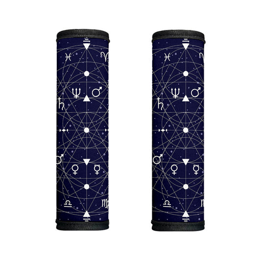 Geometric Zodiac Signs Print Handle Covers