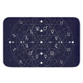 Geometric Zodiac Signs Print Indoor Door Mat