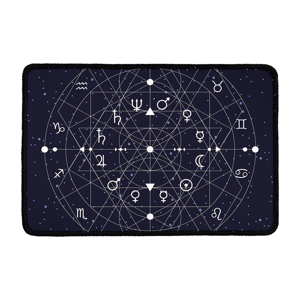 Geometric Zodiac Signs Print Kitchen Mat