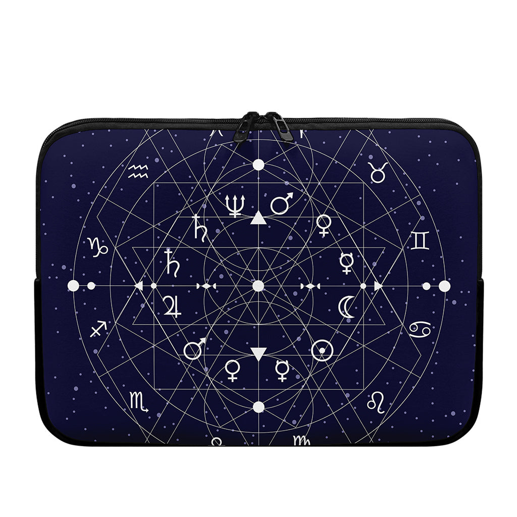 Geometric Zodiac Signs Print Laptop Sleeve