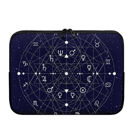 Geometric Zodiac Signs Print Laptop Sleeve