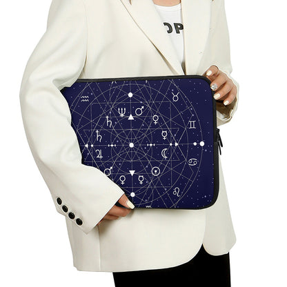 Geometric Zodiac Signs Print Laptop Sleeve